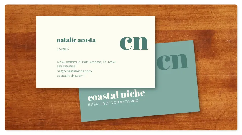 square business cards