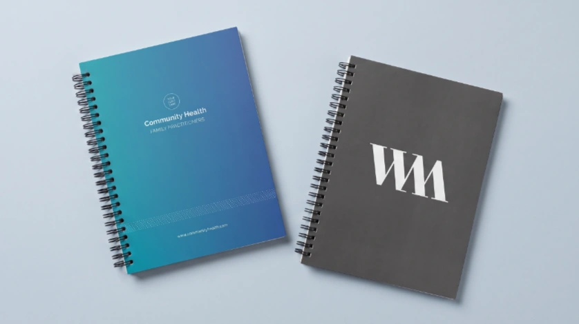 Custom business journals with company logo