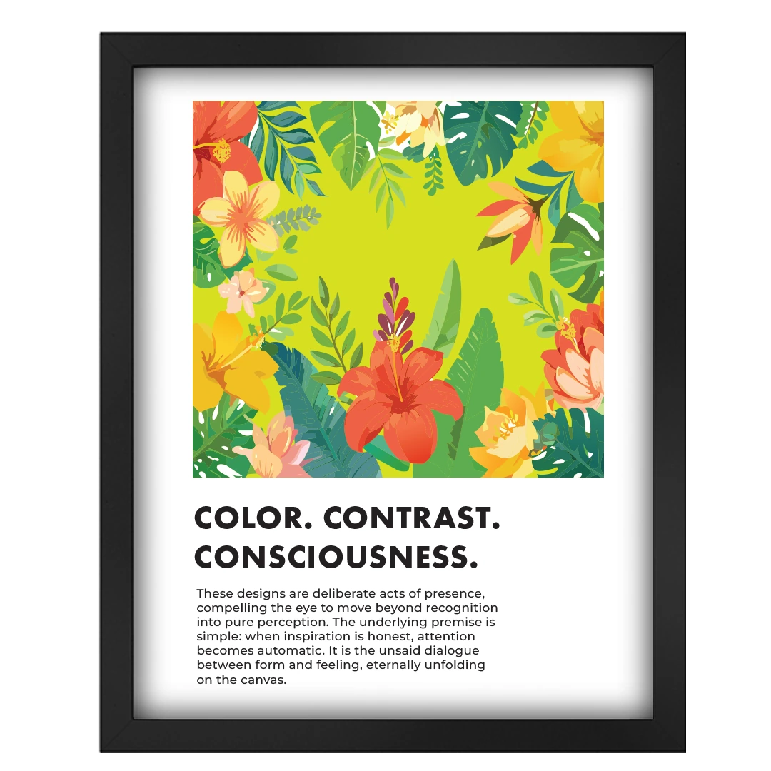 custom framed prints in black white and walnut finishes