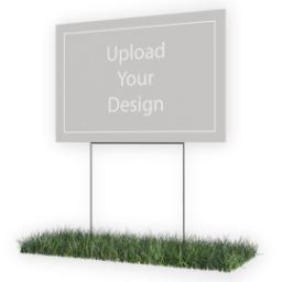 Thumbnail for Lawn Sign 12"x18" Single Sided with Upload Your Design design 3