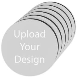 Thumbnail for Circle Coasters Set Of 6 with Upload Your Design design 1