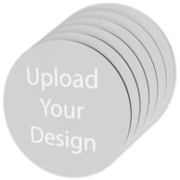 Thumbnail for Circle Coasters Set Of 6 with Upload Your Design design 2