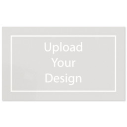 White Vinyl Rectangle Sticker 3"x5" with Upload Your Design design