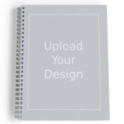 Spiral Notebook with Upload Your Design design