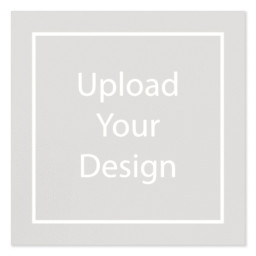 White Vinyl Square Sticker 5"x5" with Upload Your Design design