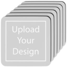 Thumbnail for Square Coasters Set Of 6 with Upload Your Design design 1
