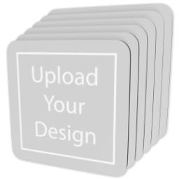Thumbnail for Square Coasters Set Of 6 with Upload Your Design design 2