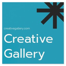 White Vinyl Square Sticker 3"x3" with Bold Business design