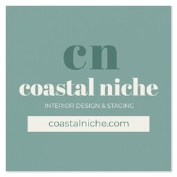 White Vinyl Square Sticker 3"x3" with Modern Clean design