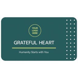Business Cards - Rounded Corners with NonProfit Green design