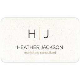 Business Cards - Rounded Corners with Classic Monogram design