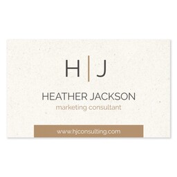 White Vinyl Rectangle Sticker 4.5"x7.5" with Classic Monogram design