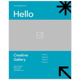 Poster, 16x20, Satin Photo Paper with Bold Business design