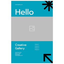 Poster, 24x36, Satin Photo Paper with Bold Business design
