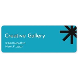 Address Label Sheet with Bold Business design