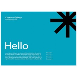 Print: 5x7, Matte with Bold Business design