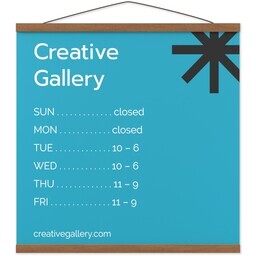 20"x20" Large Format Print with Hanger with Bold Business design