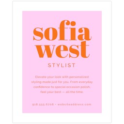 16"x20" Board Print (Bordered) with Bold Color design