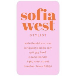 Business Cards - Rounded Corners with Bold Color design