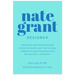 Poster, 12x18, Satin Photo Paper with Bold Color Blue design