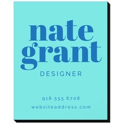 8"x10" Same-Day Mounted Print with Bold Color Blue design