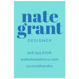 4"x6" Direct Print Magnet with Bold Color Blue design