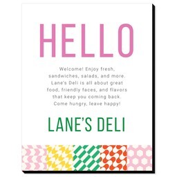 11"x14" Same-Day Mounted Print with Bright Blocks design