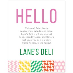 Poster, 16x20, Satin Photo Paper with Bright Blocks design