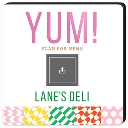 5"x5" Photo Plaque with Bright Blocks design