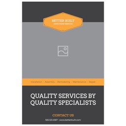 Poster, 24x36, Satin Photo Paper with Built Strong design