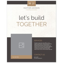 Poster, 16x20, Satin Photo Paper with Classic Monogram design