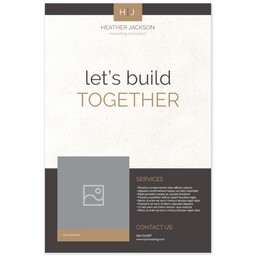 Poster, 20x30, Satin Photo Paper with Classic Monogram design