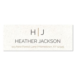 Address Label (Set of 60) with Classic Monogram design