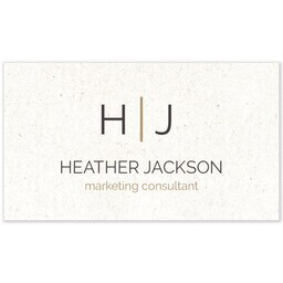 Business Card with Classic Monogram design