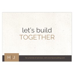 Postcard 4.25"x6" with Classic Monogram design