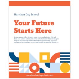 Poster, 16x20, Satin Photo Paper with Geometric Shapes design