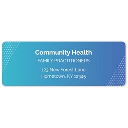 Address Label Sheet with Healthcare Gradient design