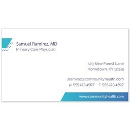 Business Card with Healthcare Gradient design