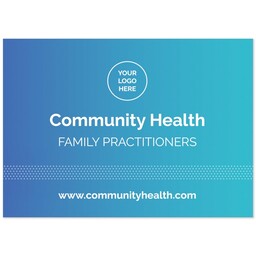 Print: 5x7, Matte with Healthcare Gradient design