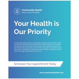 Print: 8x10, Matte with Healthcare Gradient design