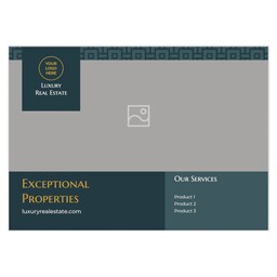 Postcard 4.25"x6" with Luxe Pattern design