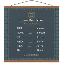 20"x20" Large Format Print with Hanger with Luxe Pattern design