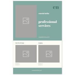 Poster, 20x30, Satin Photo Paper with Modern Clean design