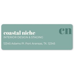 Address Label Sheet with Modern Clean design