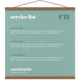 20"x20" Large Format Print with Hanger with Modern Clean design