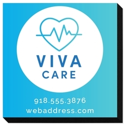 5"x5" Same-Day Mounted Print with Modern Clinical design