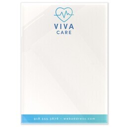 Acrylic Memo Pad 5"x7" - Magnet Back with Modern Clinical design