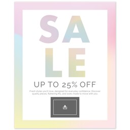 Poster, 16x20, Satin Photo Paper with Modern Holographic design