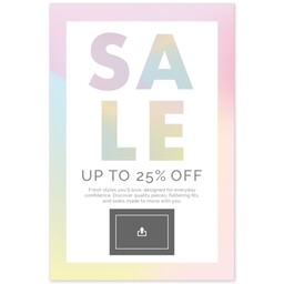 Poster, 20x30, Satin Photo Paper with Modern Holographic design