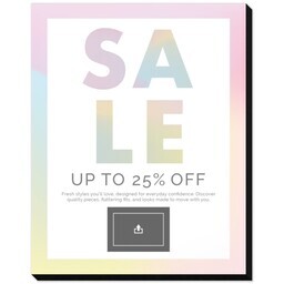 8"x10" Same-Day Mounted Print with Modern Holographic design